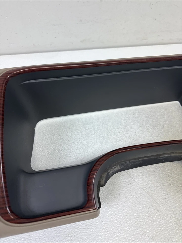 1999-2000 Cadillac Escalade Instrument Cluster Dash Bezel OEM Tan Woodgrain - Image 3 of 4