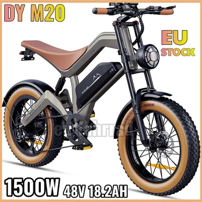 MARKENLOS DY M20 20 Zoll 1500W Elektrofahrrad 48V 18.2AH E-Bike E-Mountainbike Fat Bike