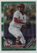 2019 Bowman Chrome Prospects Green Refractor /99 Genesis Cabrera #BCP-142 0u1z