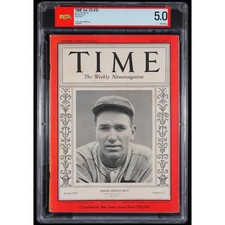 1935 Dizzy Dean Time Magazine PSA 5, Gashouse Gang St. Louis Cardinals Newsstand