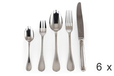 Christofle Besteck *MALMAISON* f&uuml;r 6 Personen +Zubeh&ouml;r 925 Silber BRORS 20781