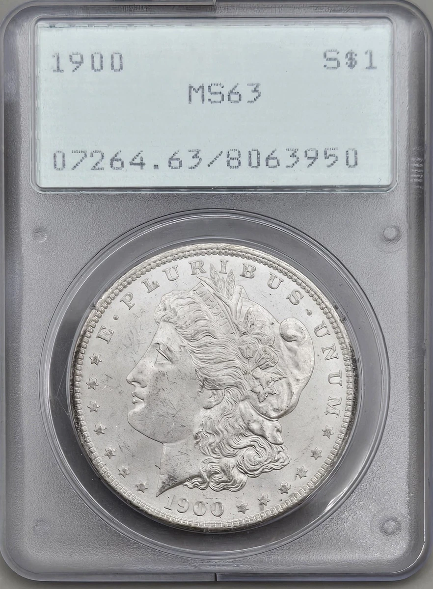 25+ MS 63 Graded 1900 Year Morgan US Dollars (1878-1921) for sale