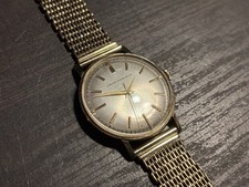 1960s Girard-Perregaux 14K Solid Gold Case & Band Vintage Watch 30.09