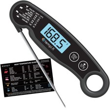 Instant Read Thermometer  Ultra-Fast  Waterproof  Bright Backlight  Food ...