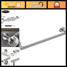 Brushed Nickel Towel Bar 24" - Wall Mounted SUS304 Stainless Steel Bathroom Rack