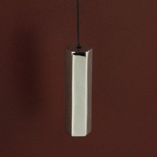 SOLID BRASS POLISHED NICKEL HEXAGON BATHROOM LIGHT PULL CORD SWITCH END HANDLE