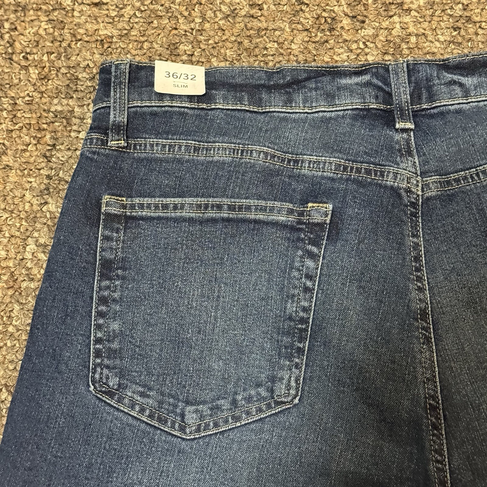 Tommy Hilfiger Men’s Jeans Size 36/32 Blue Denim Slim Fit NWT thumbnail 9