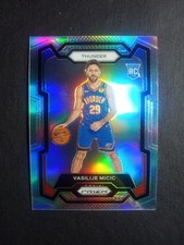 2023-24 Panini Prizm Vasilije Micic #297 Silver Prizm (RC) Holo SP Rookie OKC