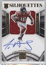 2015 Crown Royale Rookie Silhouettes Gold Signatures 46/49 Justin Hardy Auto 1u6