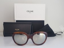 CELINE PARIS CL40071I WOMEN'S HAVANA / SMOKE MIRROR AUTHENTIC SUNGLASSES NWT