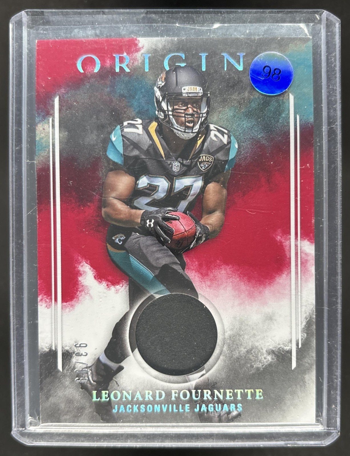 Leonard Fournette Panini Origins Rookie Patch Relics #RPLF Red