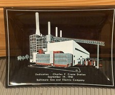 Vintage BALTIMORE GAS AND ELECTRIC Coal Power Plant Promotional Ashtray