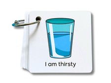 Plastic Communication Cards for Non Verbal Children and Adults with Autism, S...