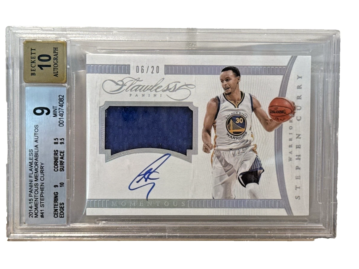 Stephen Curry 9 Graded Basketball Autographed Sports Trading Cards