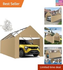 Carport Canopy Sidewalls for 10'x20'x9.35' Carport with Ball Bungee Cords, Re...