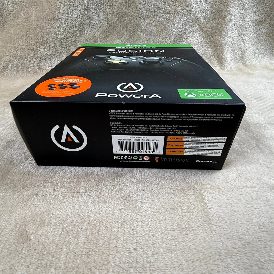 PowerA Fusion Wired Controller Xbox One & Windows Gaming PC USB Cable NEW - Image 4 of 4