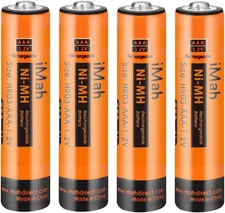 4-Pack 1.2V 750Mah Ni-Mh AAA Rechargeable Battery for Panasonic Cordless Phones