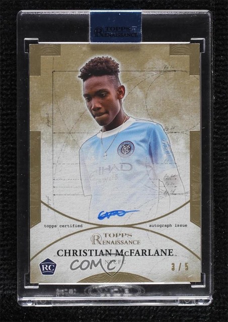 2022 Topps Renaissance MLS Gold 3/5 Christian McFarlane Rookie Auto RC 12wc