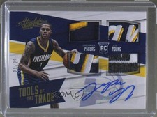2015-16 Panini Absolute 21/25 Joe Young #TTM-JY Quad Patch Auto 3f2