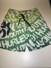 HURLEY - Boy  s - Swim - Board - Shorts - Size 5 - Youth - Green - 1999 Excellent