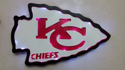 3D Lighted Sign  - Man Cave Bar Sign Kansas City Chiefs