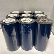 9 Rolls 6  x 1476  Resin-Enhanced Wax 152mm x 450m Thermal Transfer Ribbon Zebra