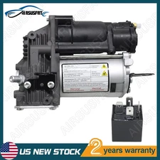 Air Suspension Compressor Pump + Relay For Mercedes S-Class W221 W216 2213200704