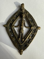 BRONZE AMULET / PENDANT. WEST AFRICA. SENUFO / GAN / HOLO / DOGON
