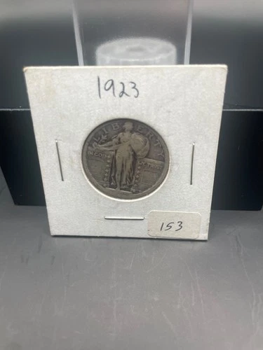 Silver Quarter - Standing Liberty - 1923 (Partial date - Just the three)