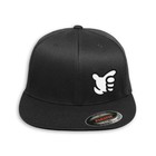 Kanjozoku Kanjo Flexfit Black Hat No Good Racing Bye Police Cap Flat Brim