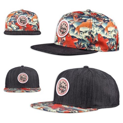 DJINNS Koi Linen Snapback Cap - Cap Hat Baseball Cap Caps Cappy Hat New