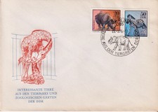 3 zwierzęta FDC z parków zoologicznych NRD 1975