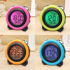 Digital Table Twin Bell Alarm Clock Loud Wake-up Chime Clock