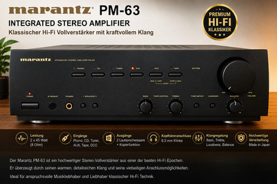 Marantz PM-63 Stereo Vollverstärker HiFi Verstärker Phono MM Made in Japan