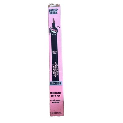 Soap & Glory Precision ARCHERY Microblade Brow Pen, Smudge Proof, BLONDE 0.03 oz