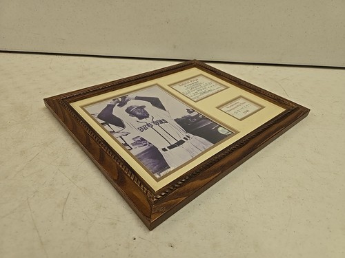Vintage Framed MLB Photofile Satchel Paige St Louis Browns HOF Stat & Photograph - Picture 3 of 15