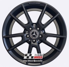 R661BS Swap MERCEDES C CLASS 4x 19" GENUINE AMG SATIN BLACK ALLOY WHEELS