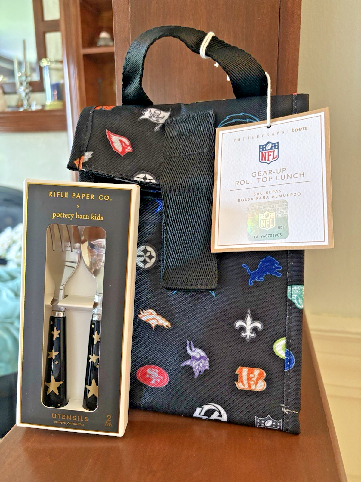 PONY Pottery Barn School MLB Baseball Lunch Bag NFL borsa sportiva calcio Disney set.