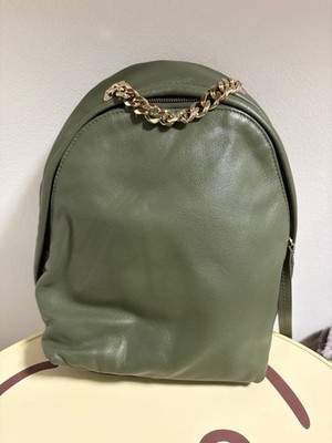 FURLA Spy Bag 2Way Leather Backpack Khaki Green Genuine Italy Authentic