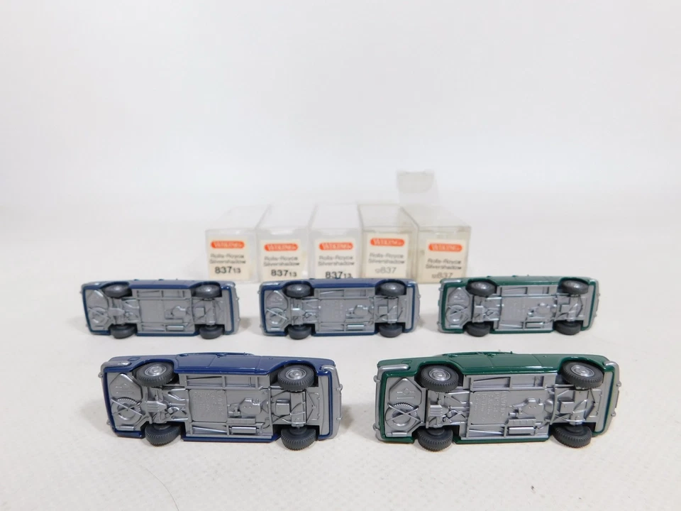 5x wiking H0 1:87 Rolls-Royce Silvershadow: 12 837 + 837 13 Mint + Box # - Immagine 3 di 4