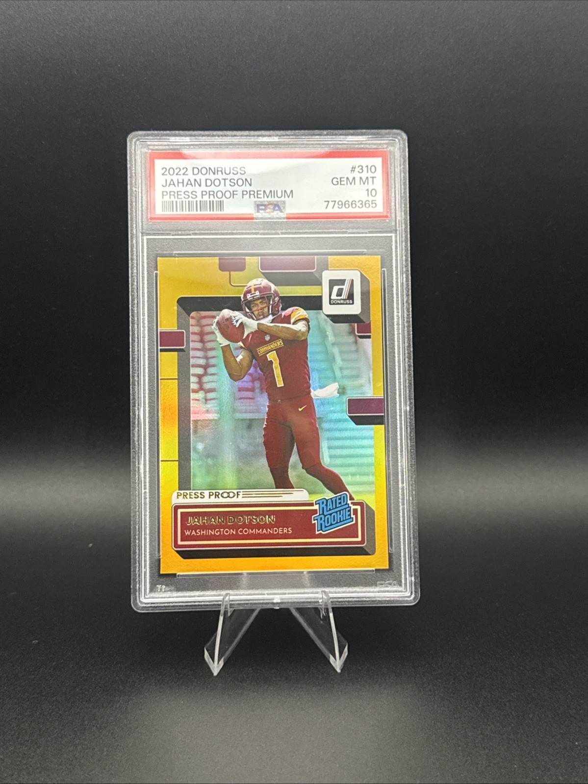 Jahan Dotson Panini Donruss #310 Press Proof Premium