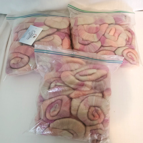Merino Pin Drafted Combed Top Hand Dyed Fiber Felt Yarn Spin