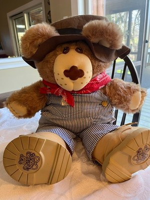 Vintage 1985 Furskins Dudley Teddy Bear Plush Xavier Roberts 22''