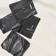Retail Black Plastic Merchandise Bags with Die-Cut Handles