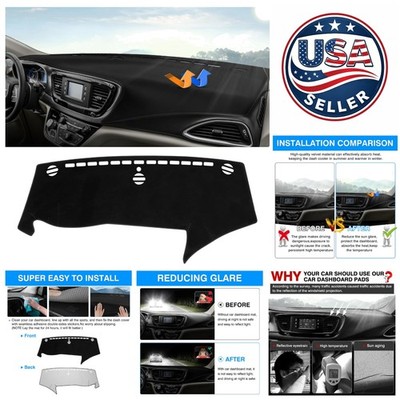 Elegant Non-Slip Dashboard Cover for 2017-2026 Chrysler Pacifica - Sunshade Mat