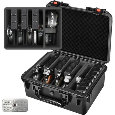 Multi-Handgun Hard Shell Case - Waterproof Storage Box for Pistols & Magazines