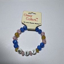 RARE Vintage Ty Beanie Babies Nip Cat plushie cat collar with name