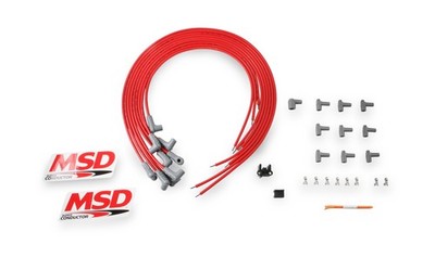 31229 Super Conductor 8.5mm Spark Plug Wire Set, 8 Cylinder 90° Plug/90° Cap