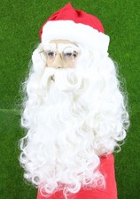 Weihnachtsmann Kostüm-Set – Perücke, Bart, Mütze & Brille Für Erwachsene, Santa Claus Verkleidung Für Party & Weihnachten