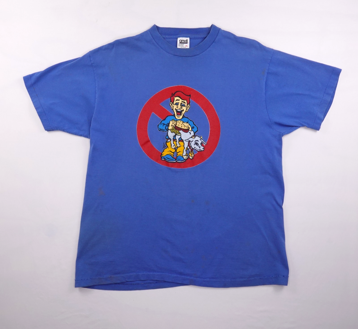 トップス 90s Real Skate AC/DC Parody Vintage 90s New Deal Skateboard Shirt Size XL Andrew Morrison
